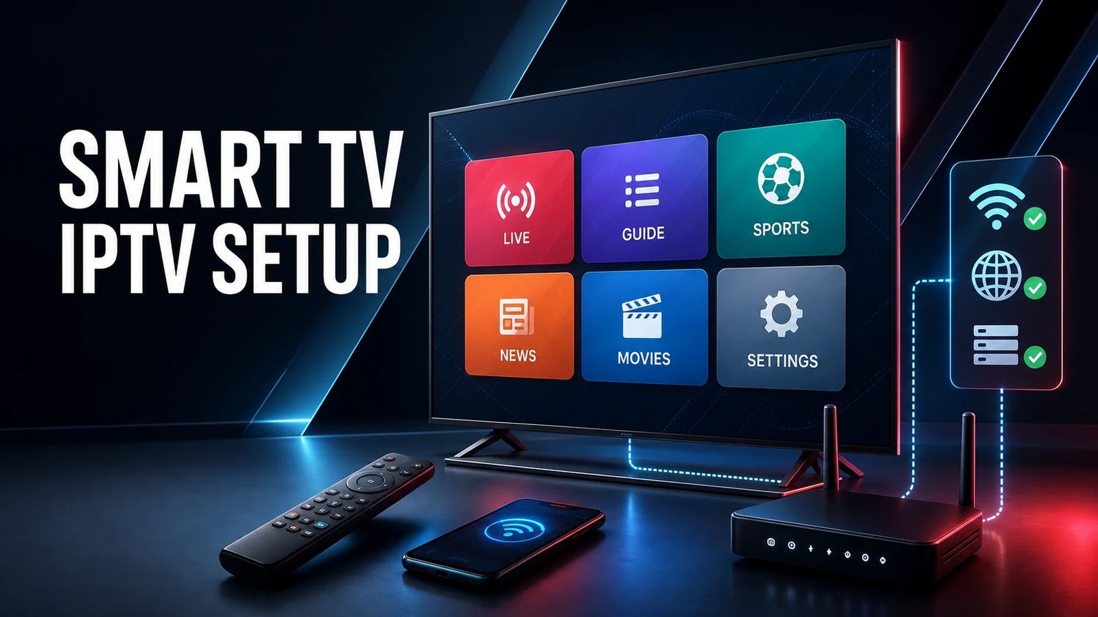 How to Set Up IPTV on Smart TV: Samsung, LG & Roku